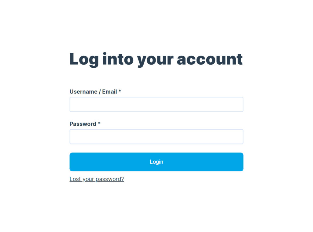 Login screenshot image